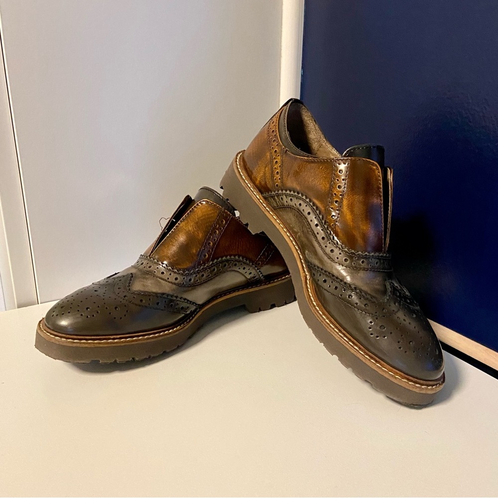 Cinti brown lug sole loafers, size 36 (6)